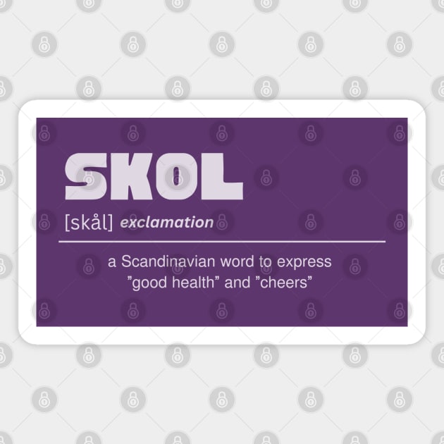 SKOL Vikings Magnet by SiebergGiftsLLC